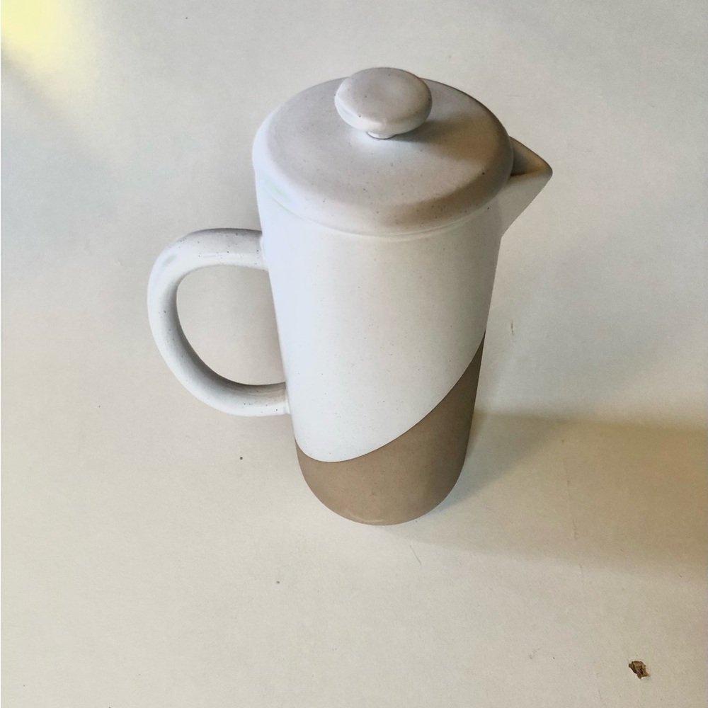 Indigo stoneware coffee press